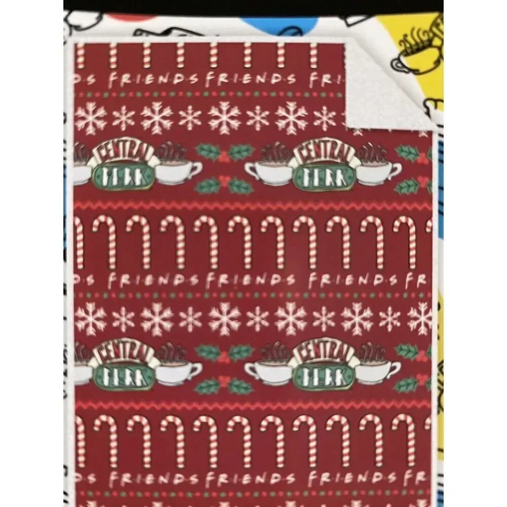 Friends Sherpa Backed Soft Throw Blanket 46 in X 60 in‎ Central Perk Coffee NEW